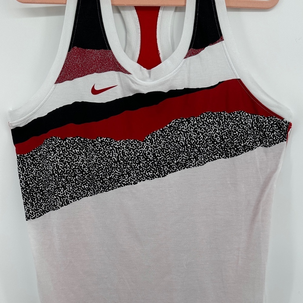 Nike Women's UGA Animal Print Red, Black, and White Tank Top Size XL - Picture 3 of 12